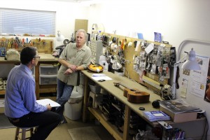 Barrett Coughlan interview in guitar repair shop in Lake Oswego, OR